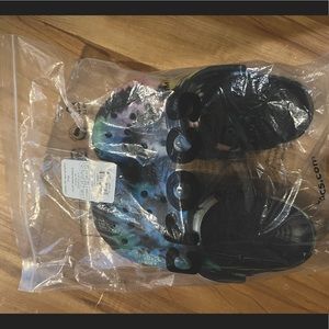 Black Tie Dye Crocs